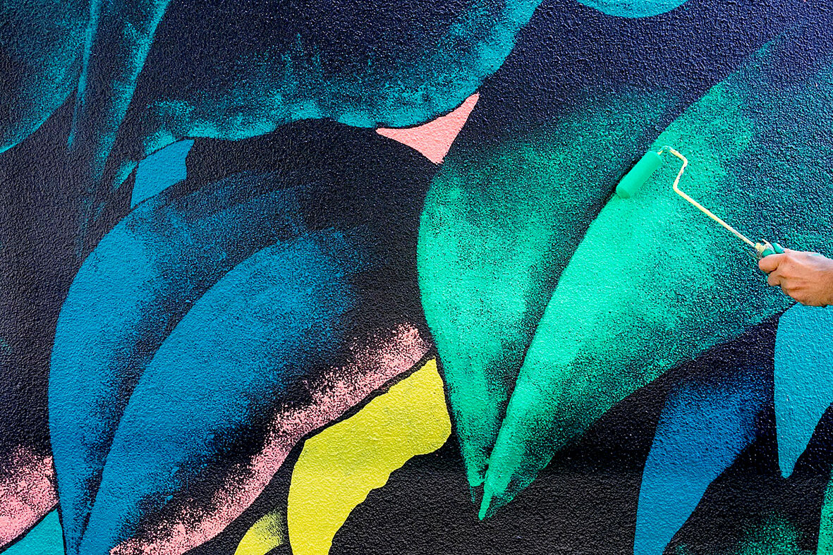 OLYMPUS DIGITAL CAMERA Mural for Union Francaise de Montréal