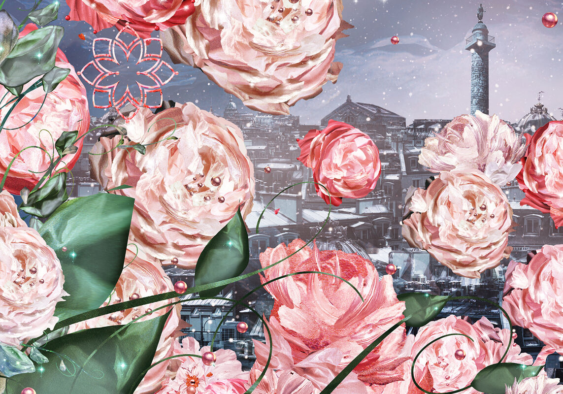 LaurentSanguinetti-Printemps-vitrine-Lancome-ballet-rose-Detail-03 Lancome for Le Printemps